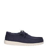 WALLY STRETCH CANVAS Mocassini Slip-on Blu