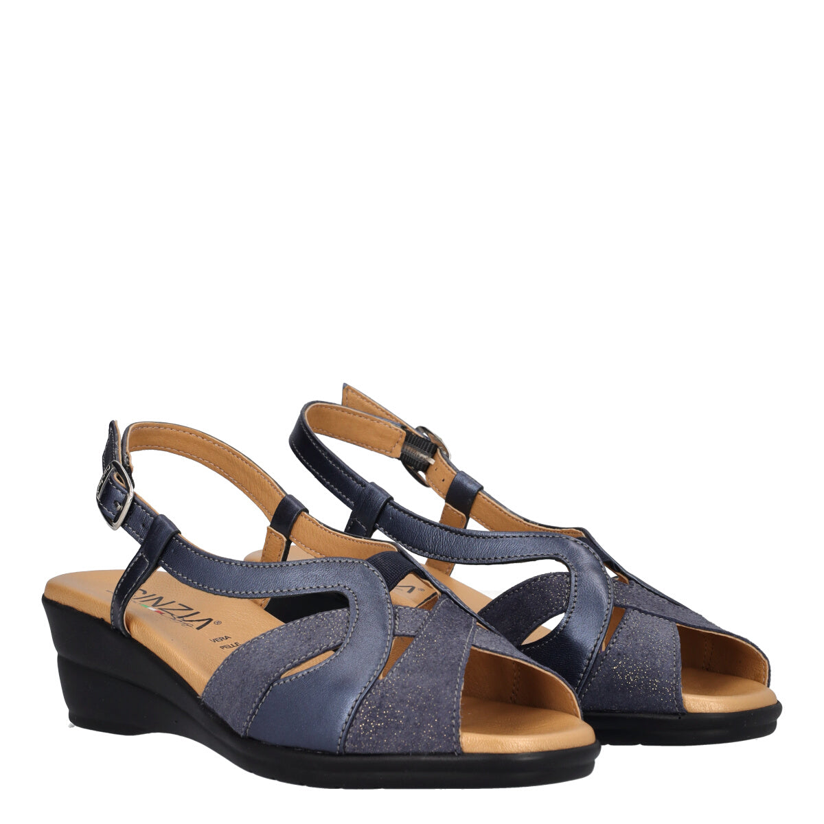 Sandalo Donna Blu Perla