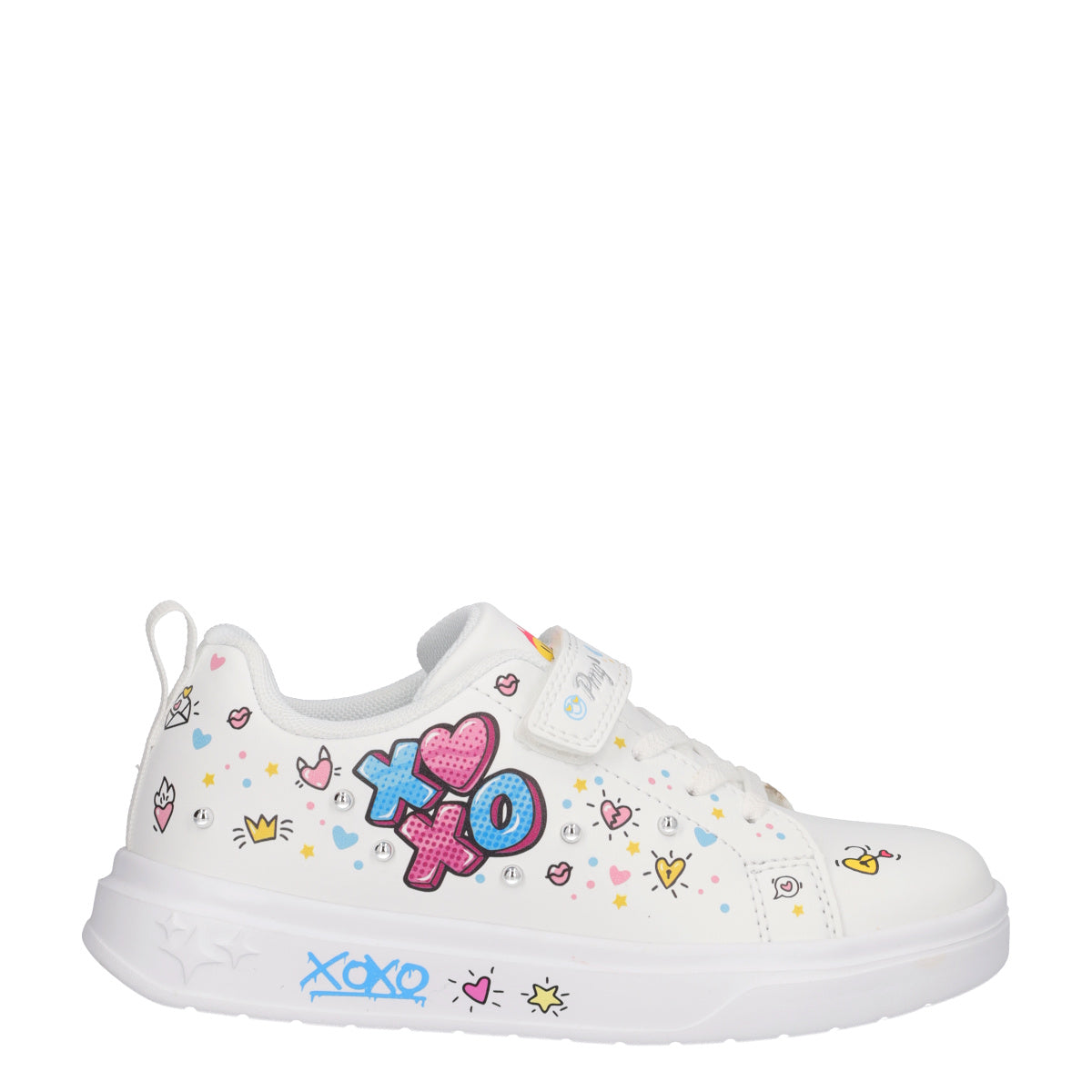 B&G GLAM Sneakers Bambina Bianche