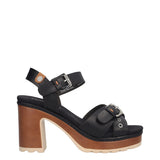 Sandali con Tacco Donna Neri
