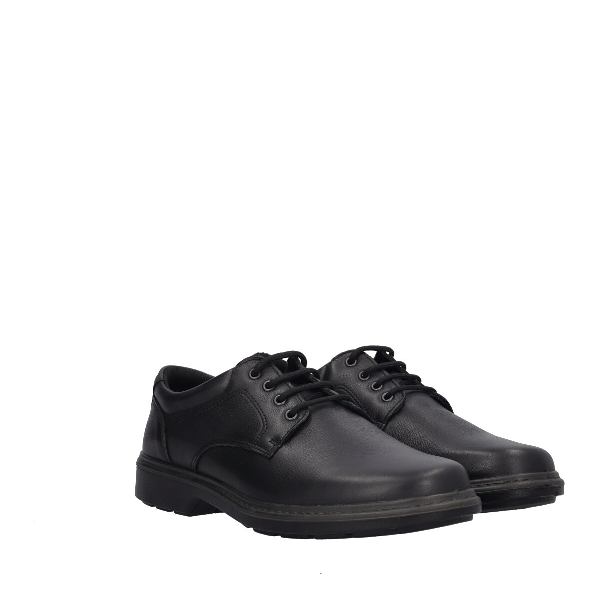 BENNET Stringate Comfort Uomo Nere in Pelle