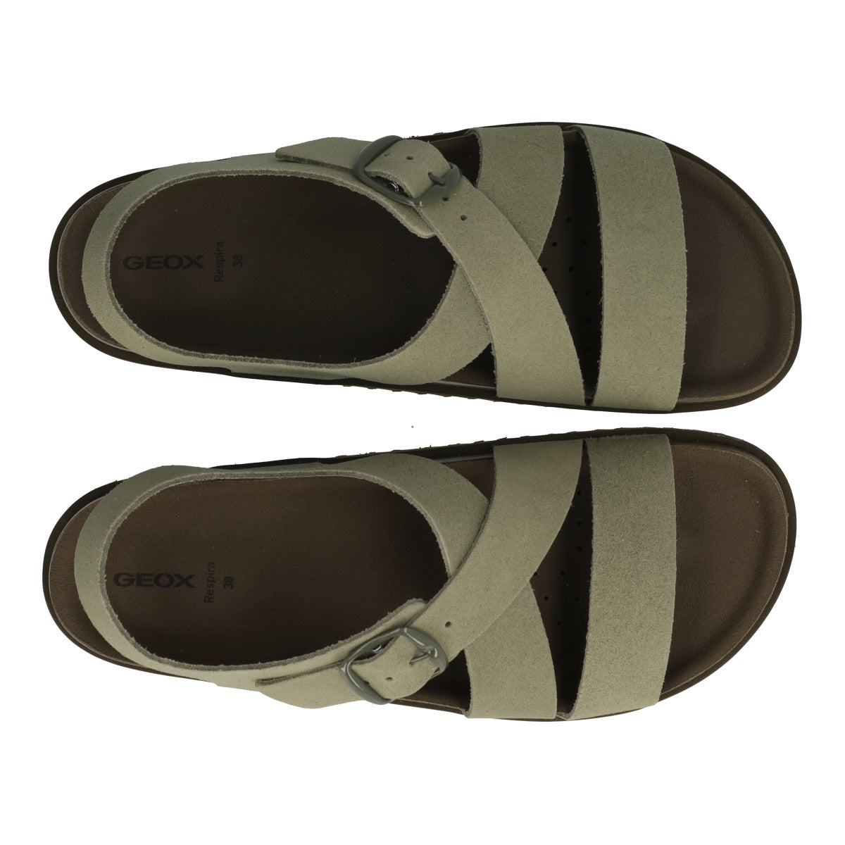 SANDYBETT Sandalo Donna Verde in pelle