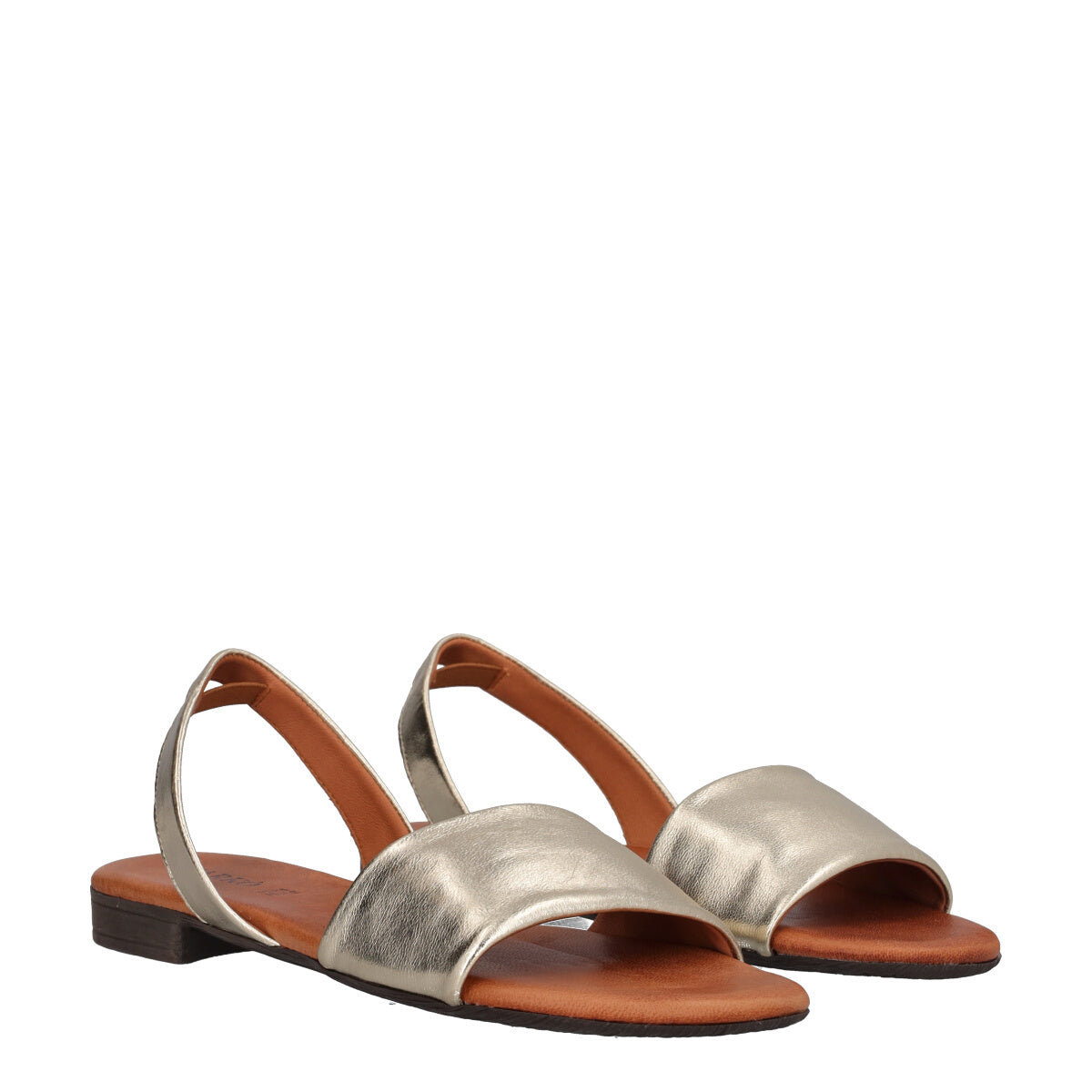 Sandali Donna Platino Laminato