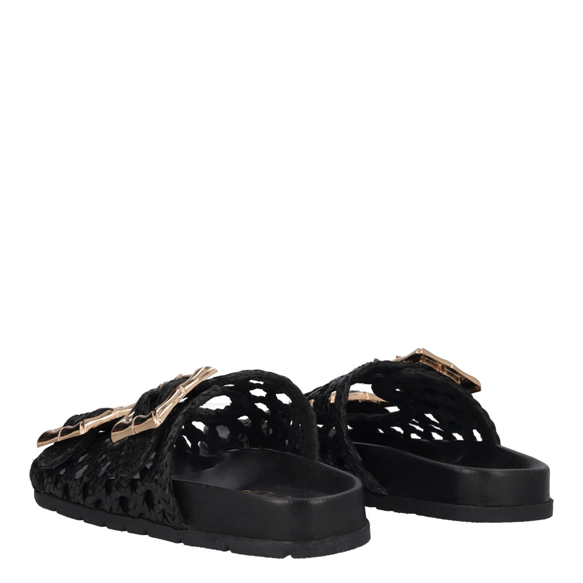 Ciabatte Donna Nere e Oro