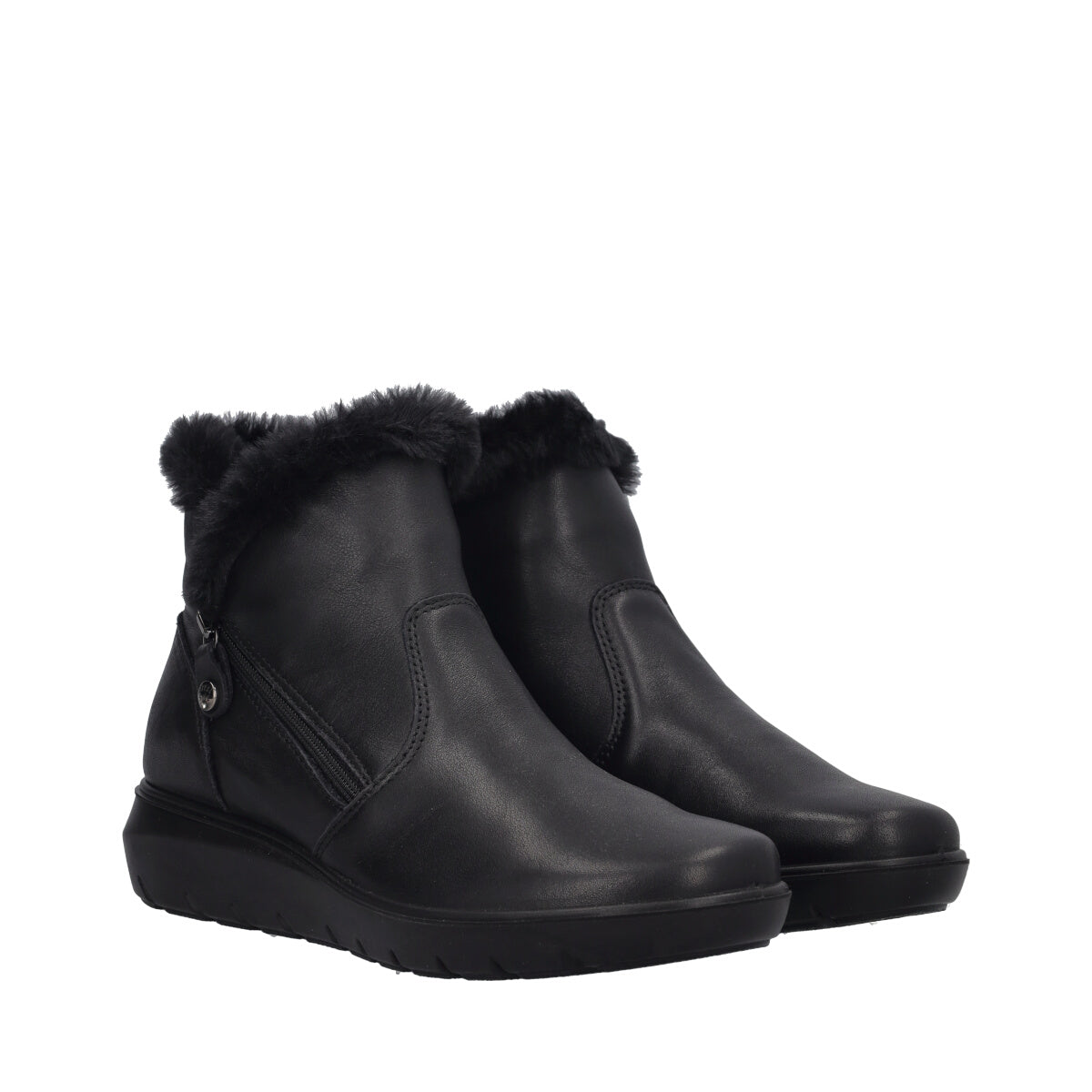 KLIZIA Stivaletti Comfort Donna Neri in Pelle