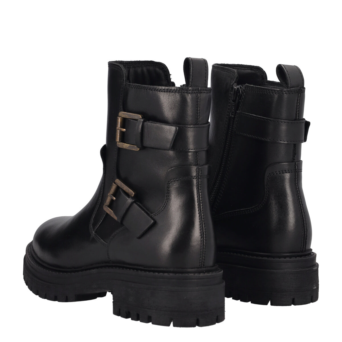 IRIDEA Stivaletti Donna Neri In Pelle