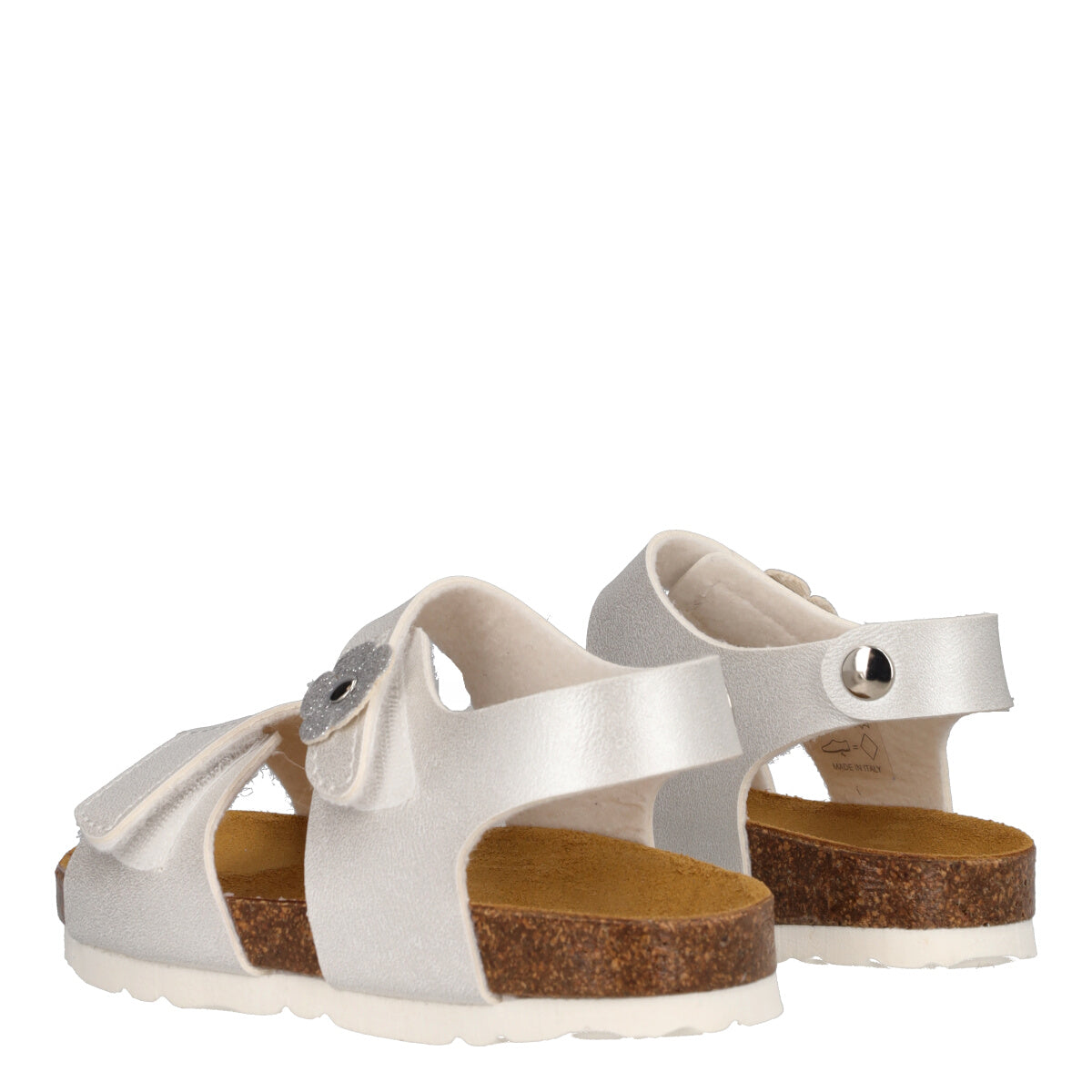 Sandali Bambina Bianchi e Argentati