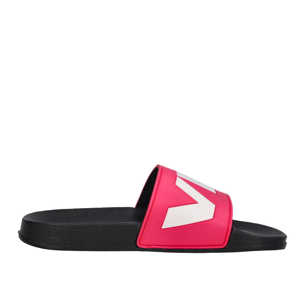 JUNEL Ciabatte Mare Bambini Nere e Fucsia