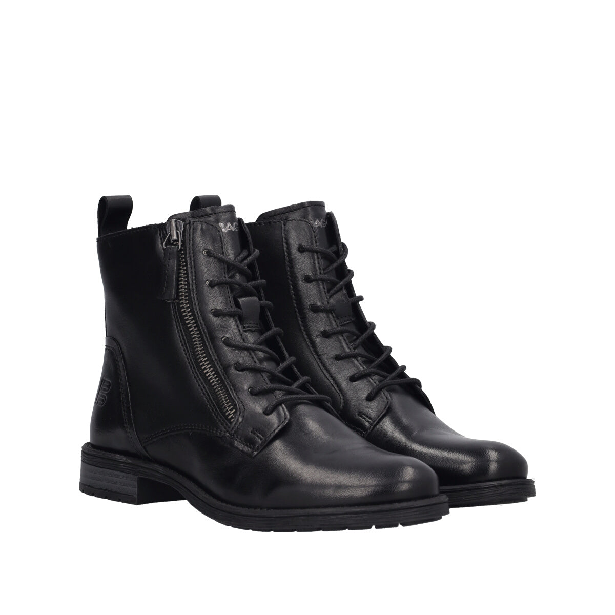 Polacchi Donna Neri in Pelle