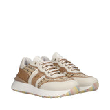 GRAVEL Sneakers Bianche, Avorio e Nocciola