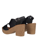 Sandali con Tacco Donna Neri