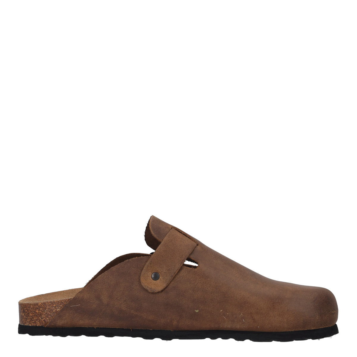 Ciabatte Uomo in pelle Marrone