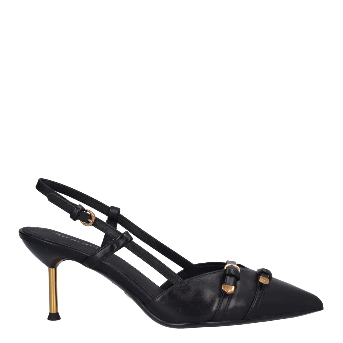 Slingback Donna Nere in Pelle