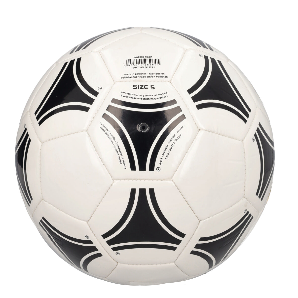 TANGO GLIDER Pallone da Calcio Bianco e Nero