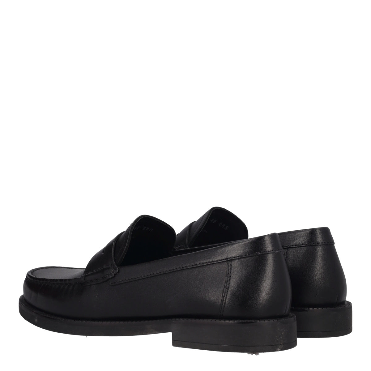 RECANATI Mocassini Uomo Neri in Pelle