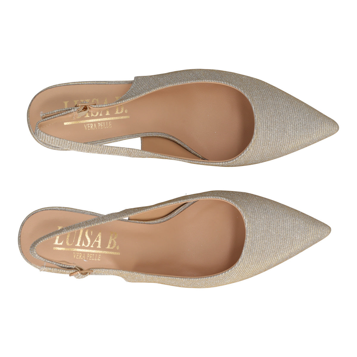 Slingback Donna Champagne