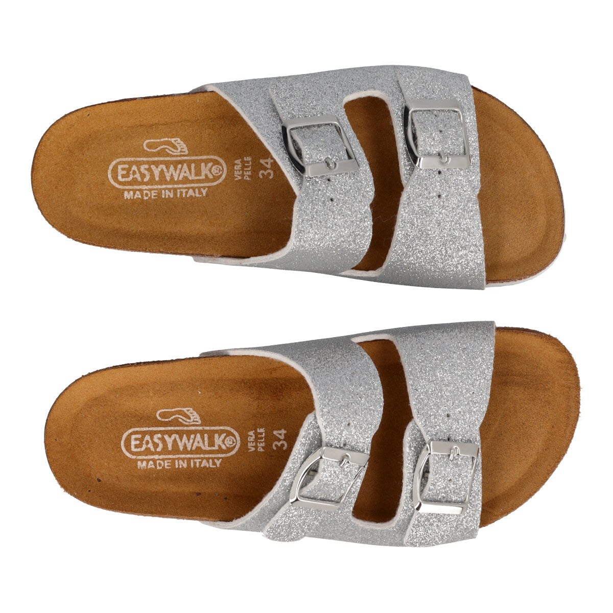 Ciabatte Bambina Argento Glitter