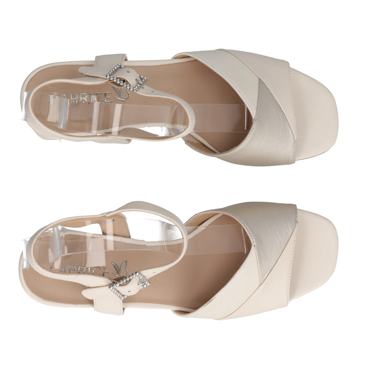 Sandali Con Tacco Donna Vaniglia