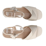 Sandali Con Tacco Donna Vaniglia