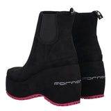 BUBBLE BEATLE Stivaletti Donna Neri con Zeppa