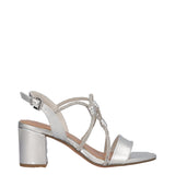 Sandali con Tacco Donna Argento