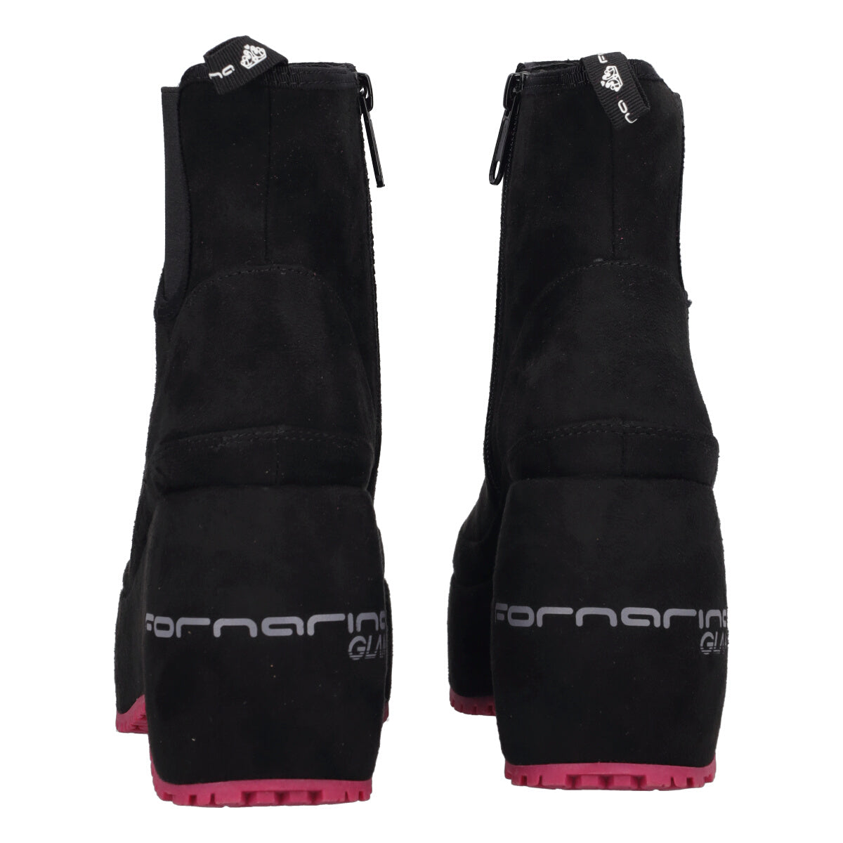 BUBBLE BEATLE Stivaletti Donna Neri con Zeppa