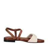 Sandali Donna Marroni e Bianch