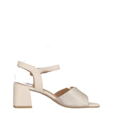 Sandali Con Tacco Donna Vaniglia