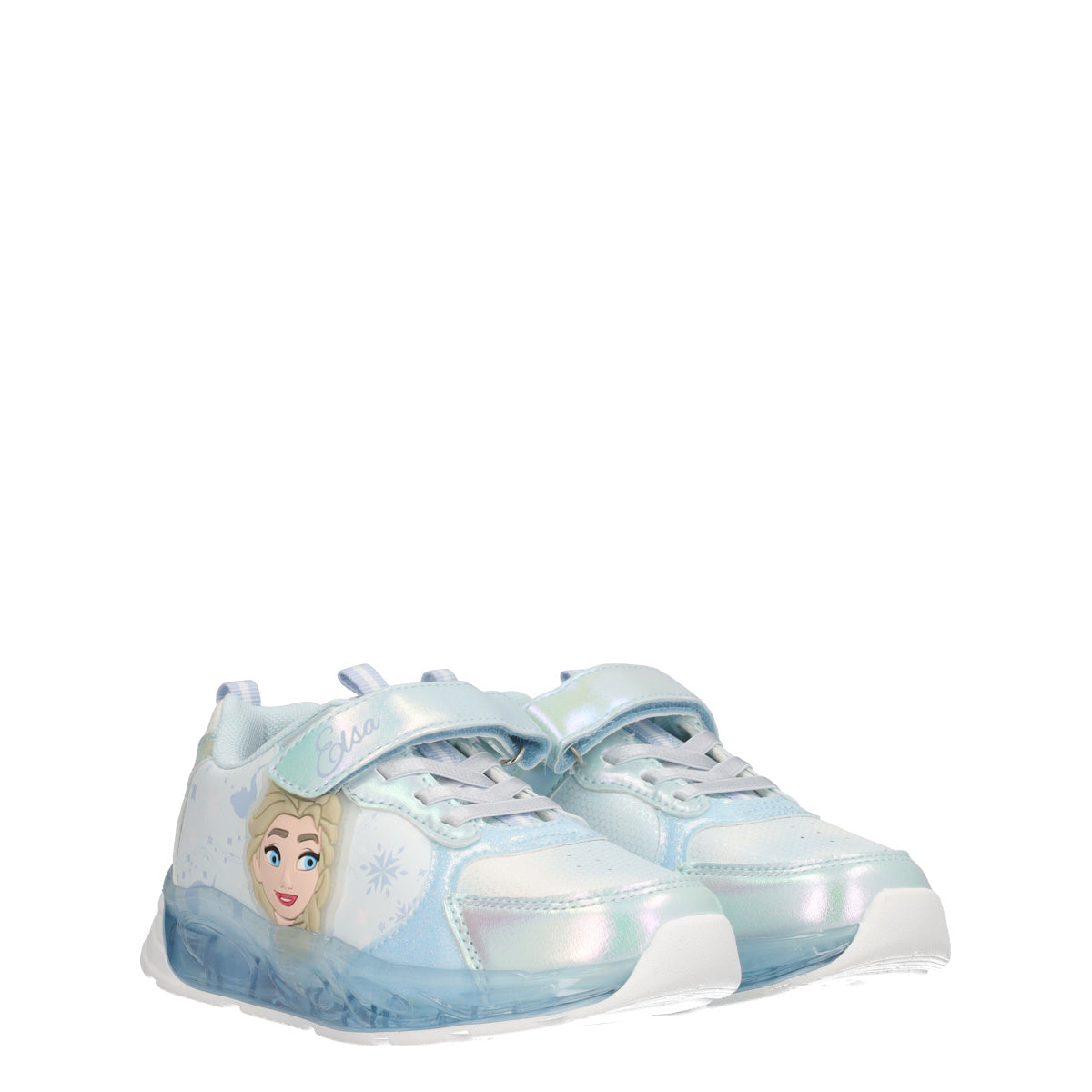 Sneakers Bambina Frozen Azzurre con Luci