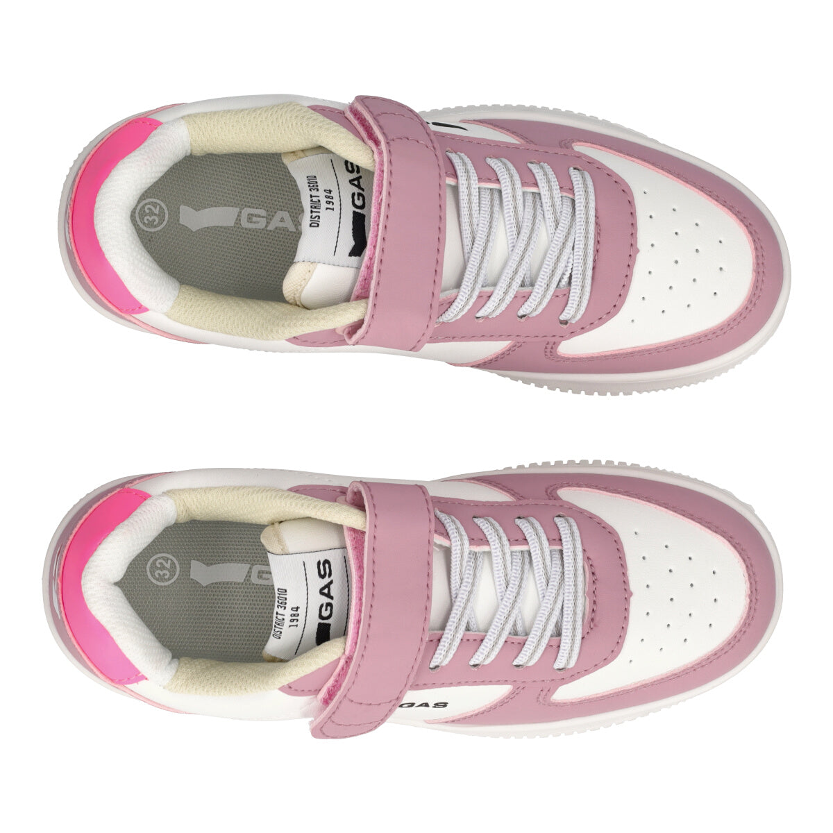 KEVIN LTX SCARPE BAMBINI Sneakers Bambina Bianche e Rosa