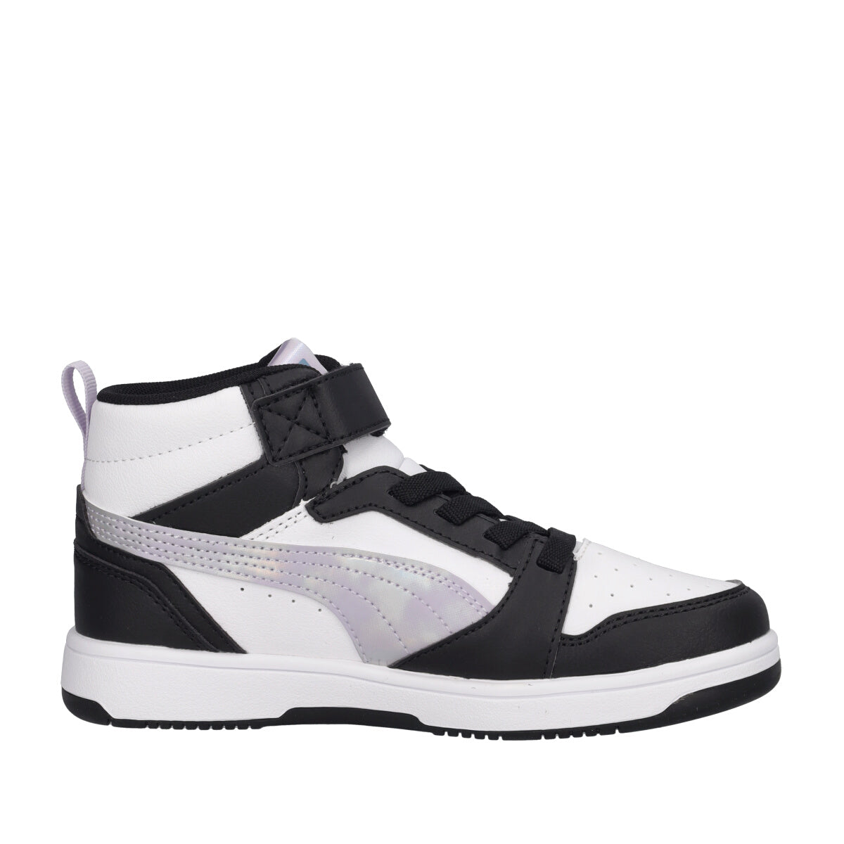 REBOUND V6 MID Sneakers Junior Lilla, Bianche e Nere
