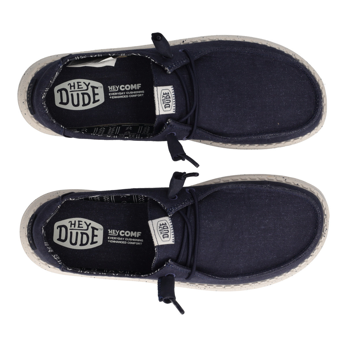 WENDY STRETCH CANVAS Mocassini Slip-on Donna Blu