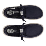 WENDY STRETCH CANVAS Mocassini Slip-on Donna Blu