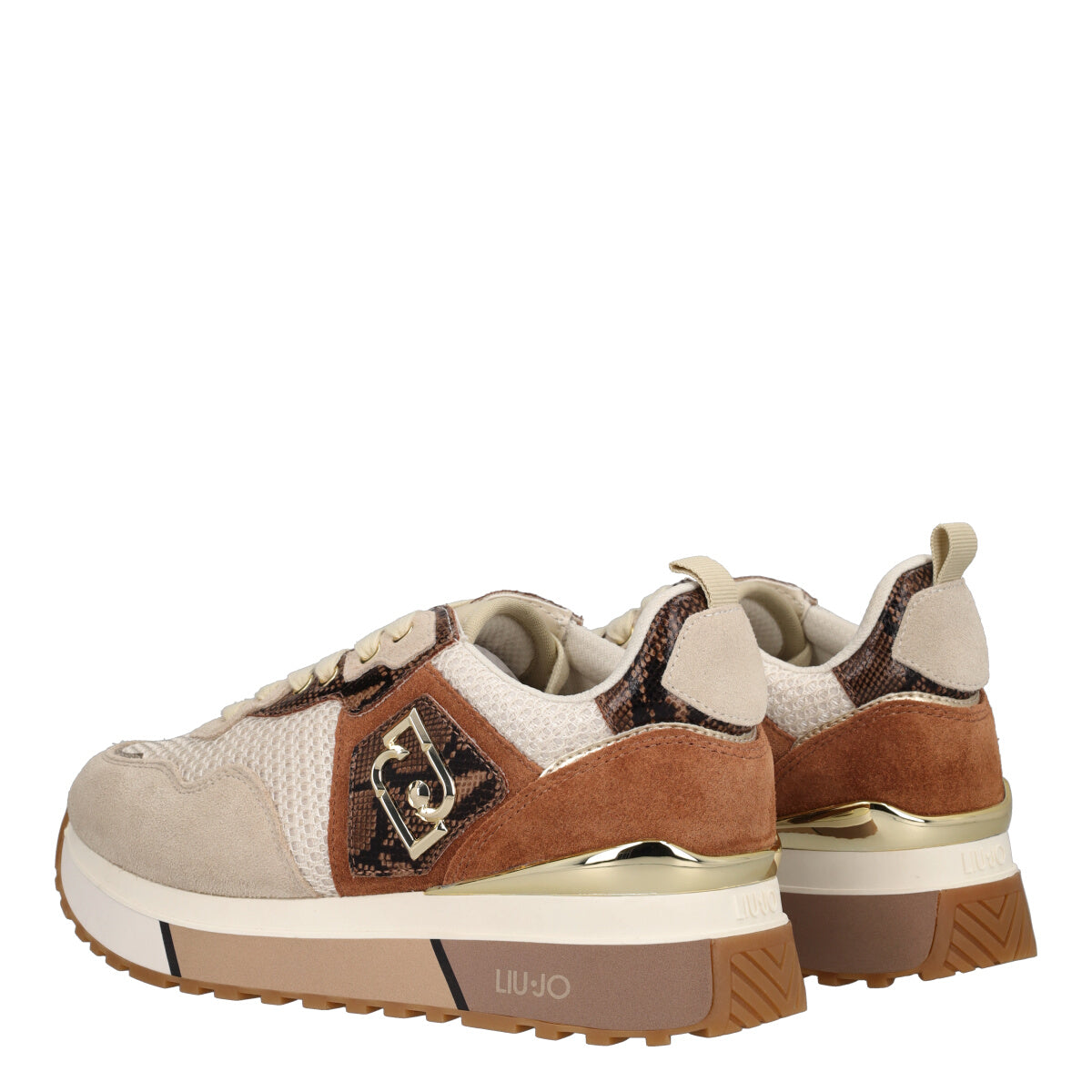 LIU JO MAXI WONDER 01 Sneakers Donna Beige