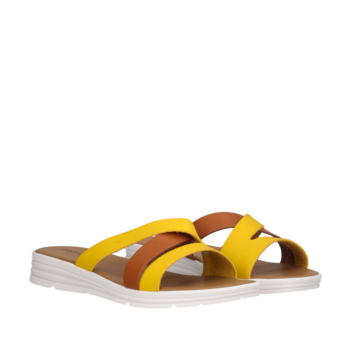 Ciabatte donna Gialle e Marroni