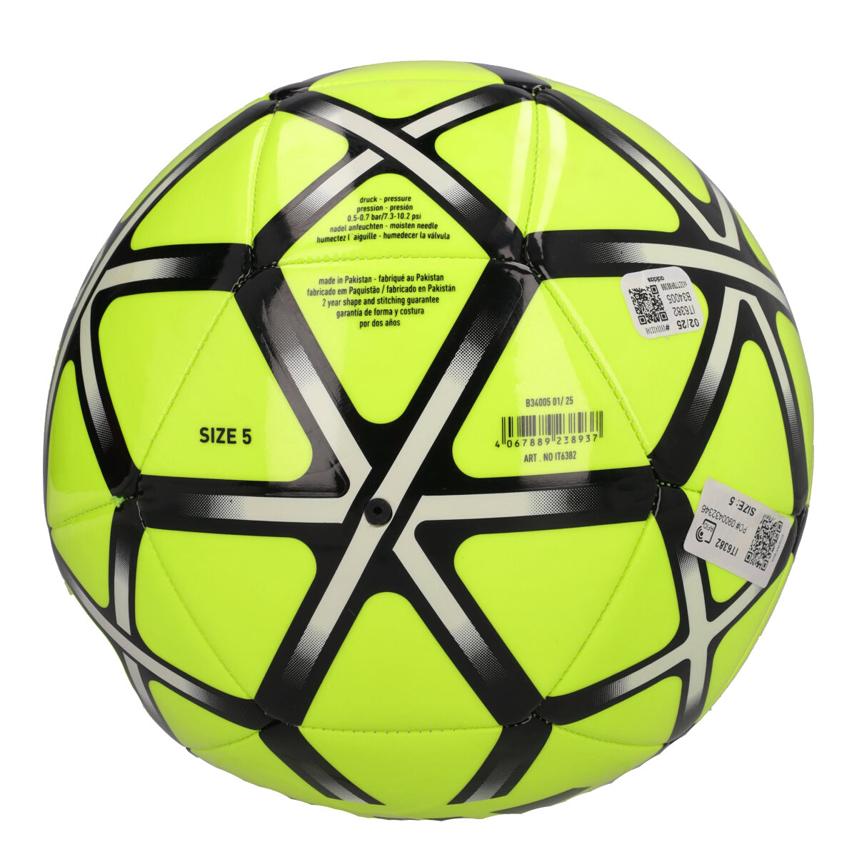 STARLANCER CLB Pallone da Calcio Giallo Fluo