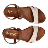 Sandali Donna Marroni e Bianch