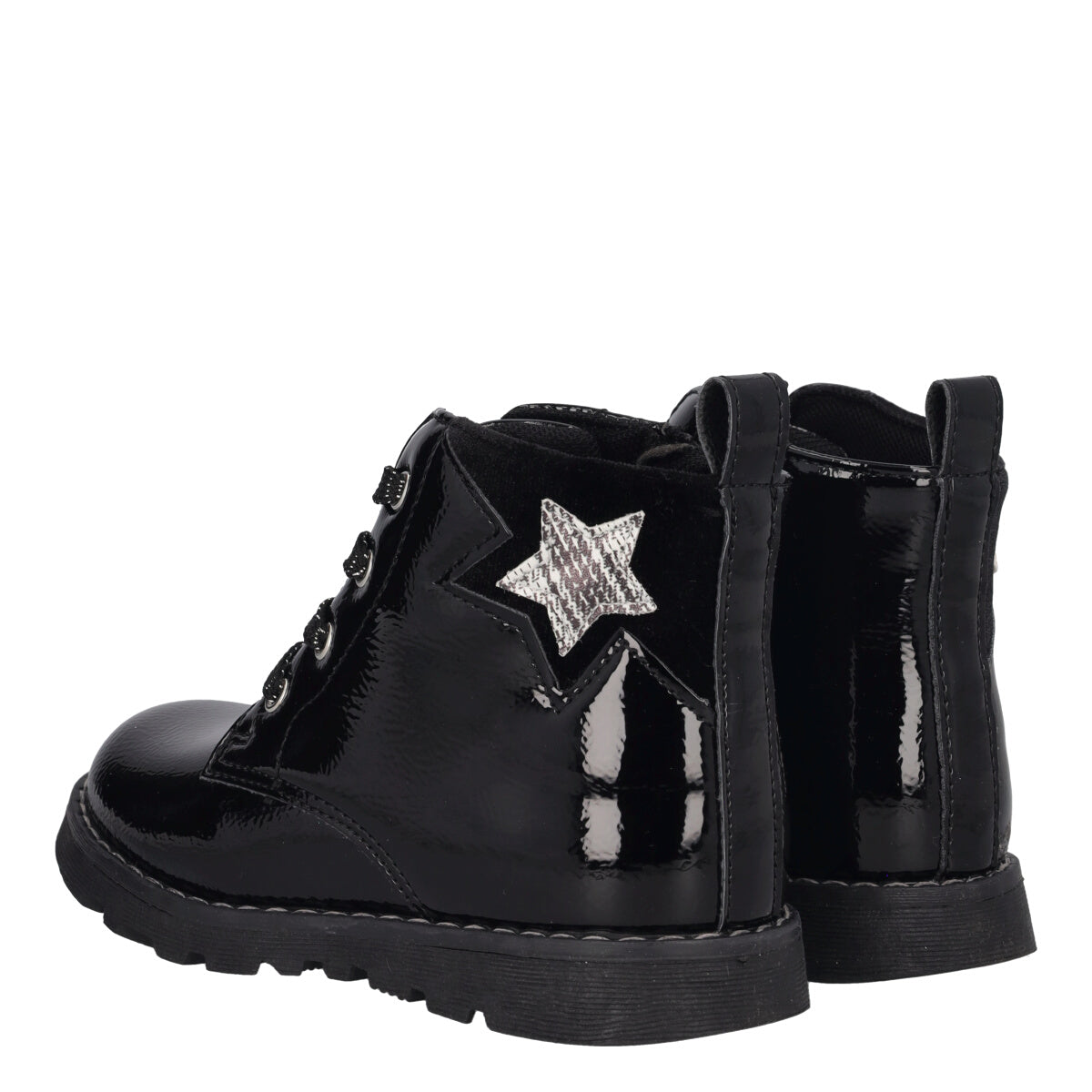 FLEMMA Stivaletti Bambina Neri in Vernice