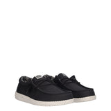 WALLY STRETCH CANVAS Mocassino Slip-on Uomo Nero