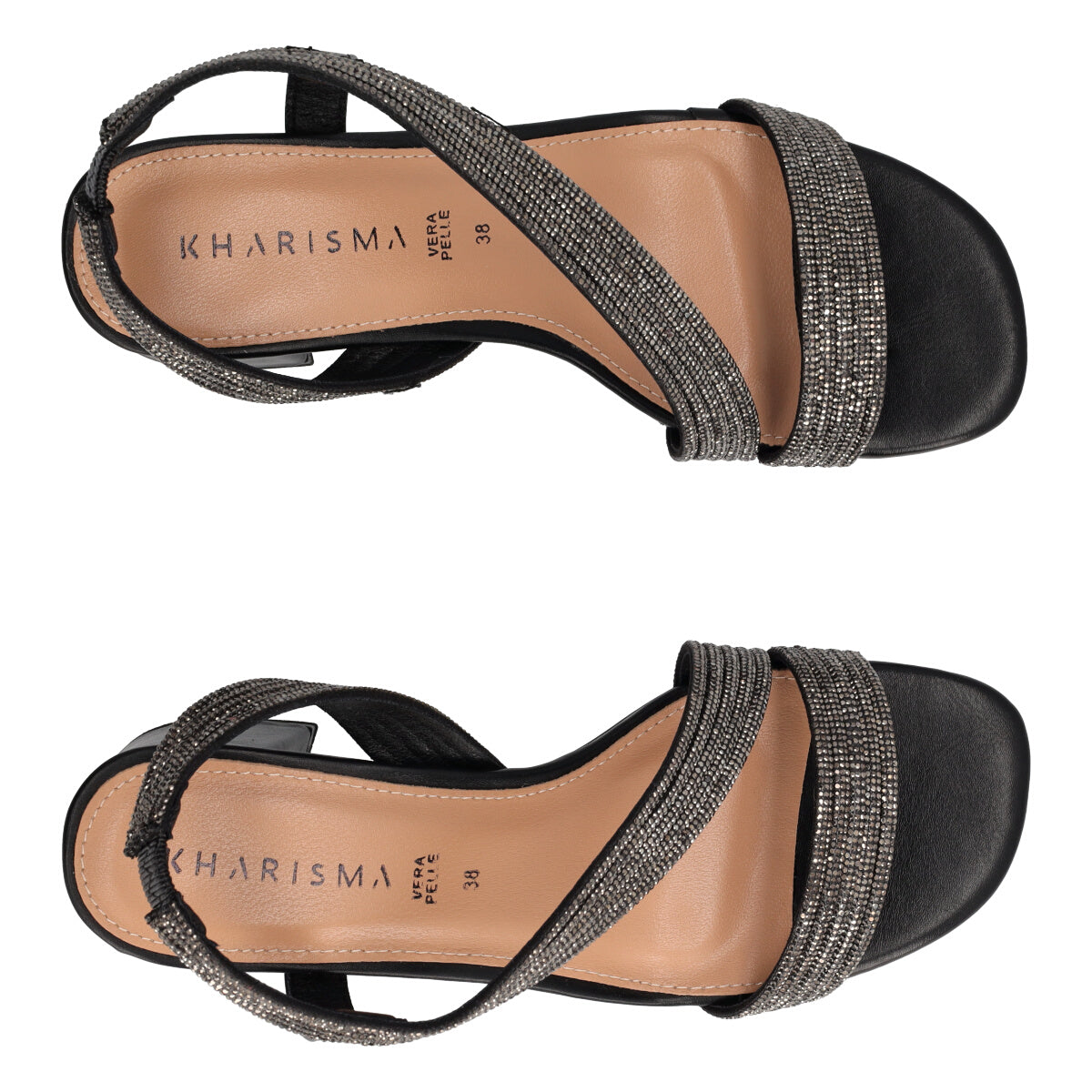 Sandali Donna Neri Tacco alto 6 cm