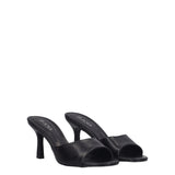 Ciabatte con Tacco Donna Nere