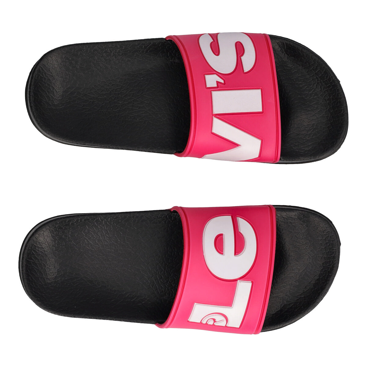 JUNEL Ciabatte Mare Bambini Fucsia e Nere