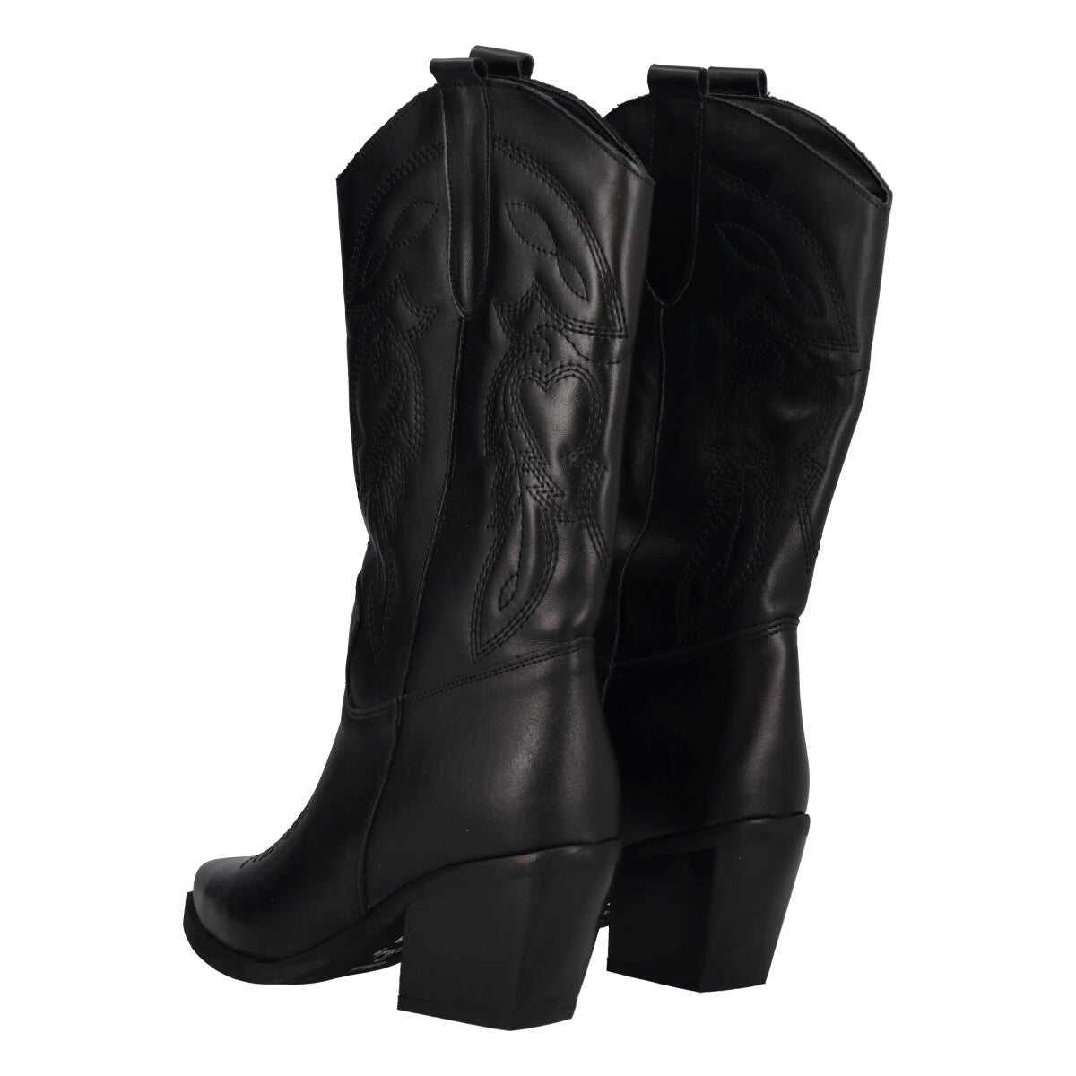 Stivali Donna Neri Texani in Pelle