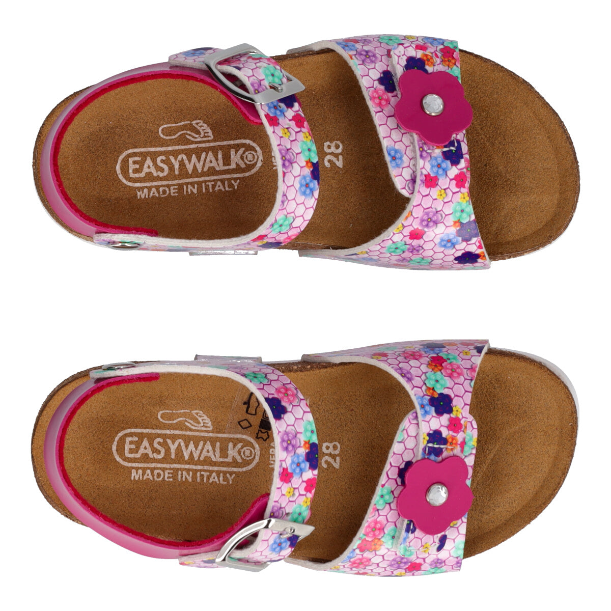 Sandali Bambina Fucsia-Glicine