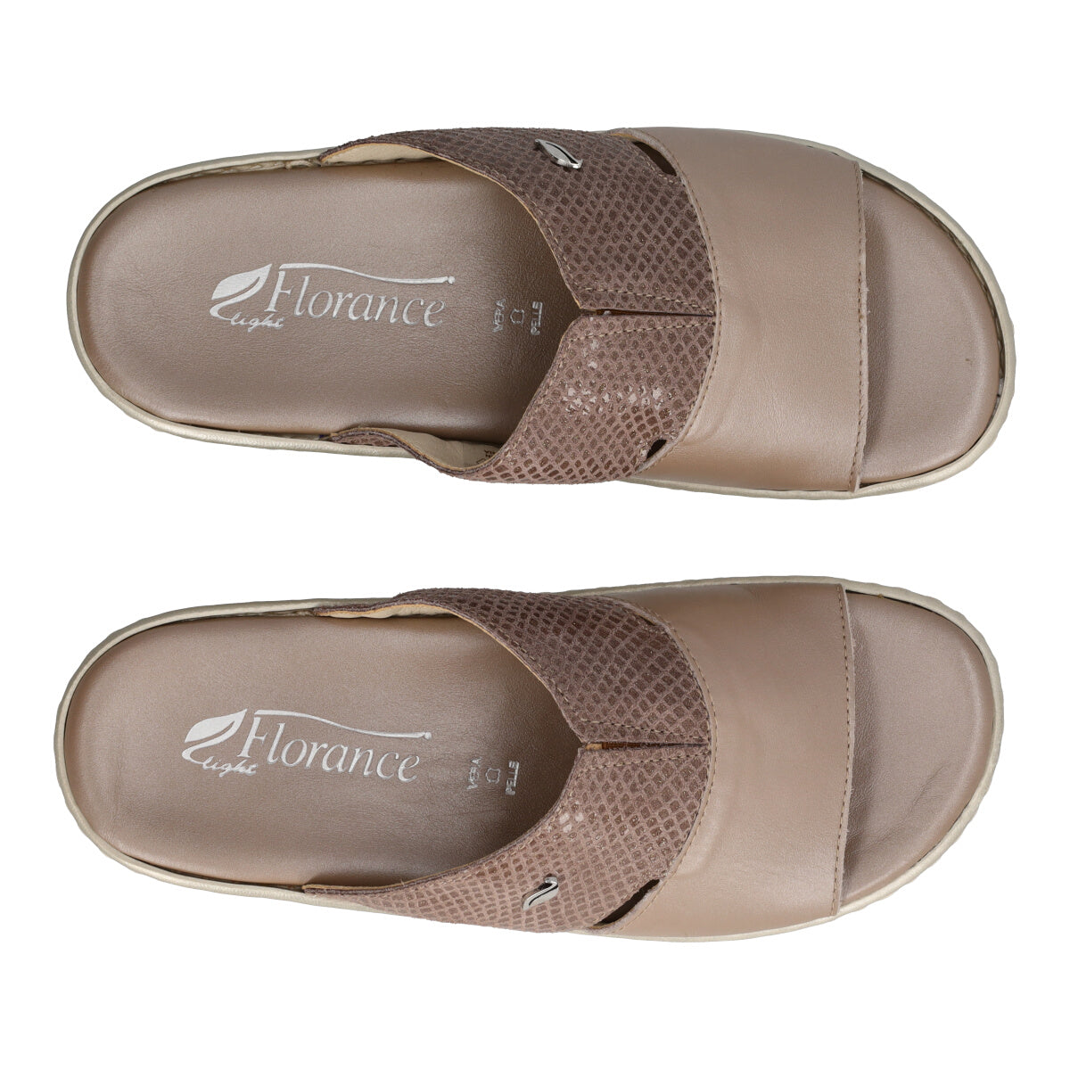 Ciabatte Donna Taupe Perla