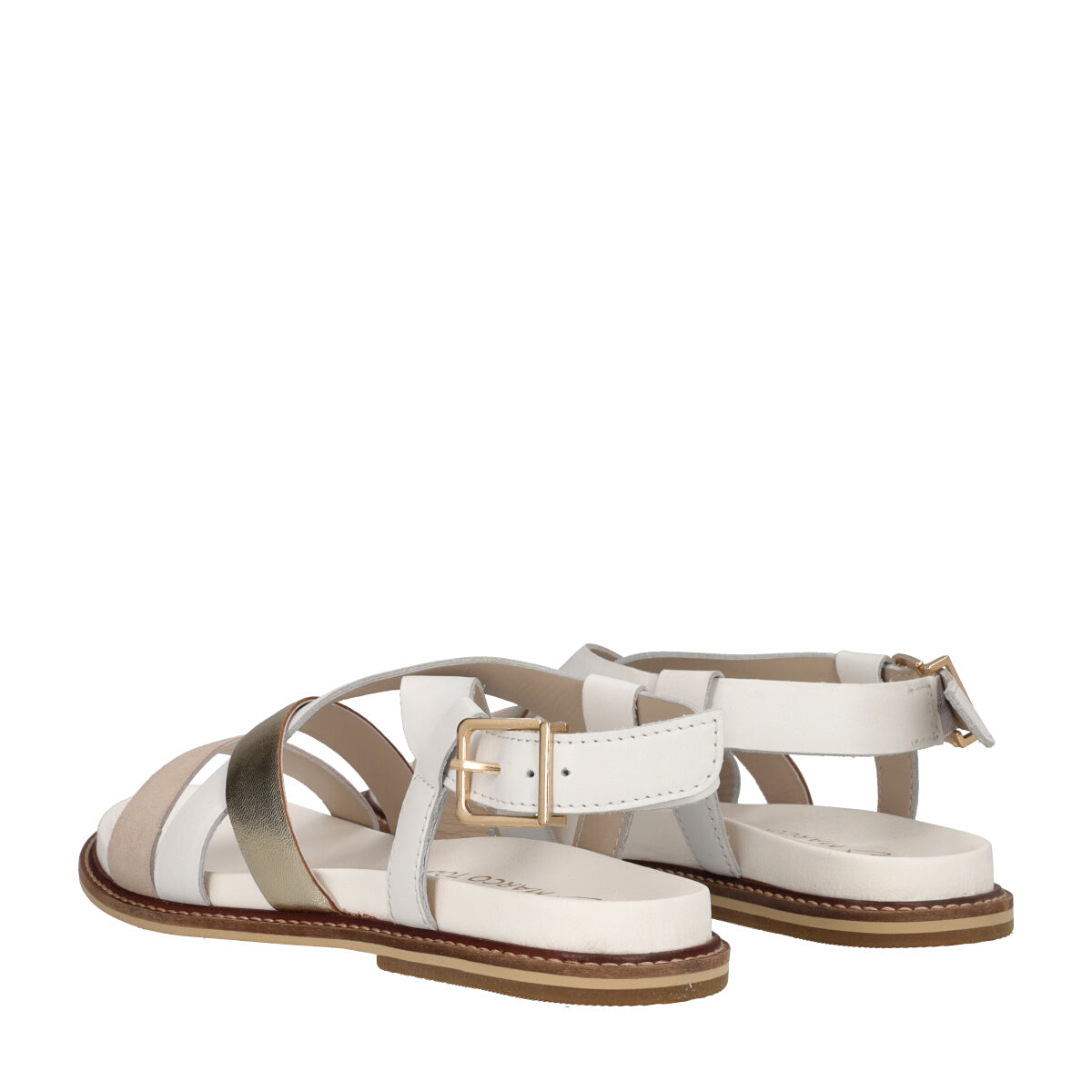 Sandali Donna Bianchi e Oro