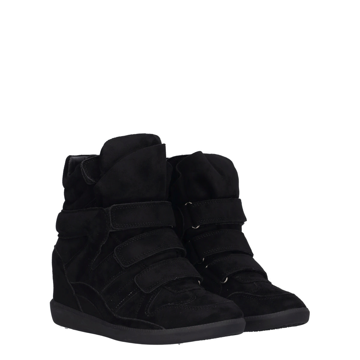 Sneakers Donna Nere con Zeppa