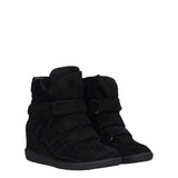 Sneakers Donna Nere con Zeppa