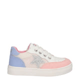 Sneakers Bambina Bianche, Azzurre e Rosa
