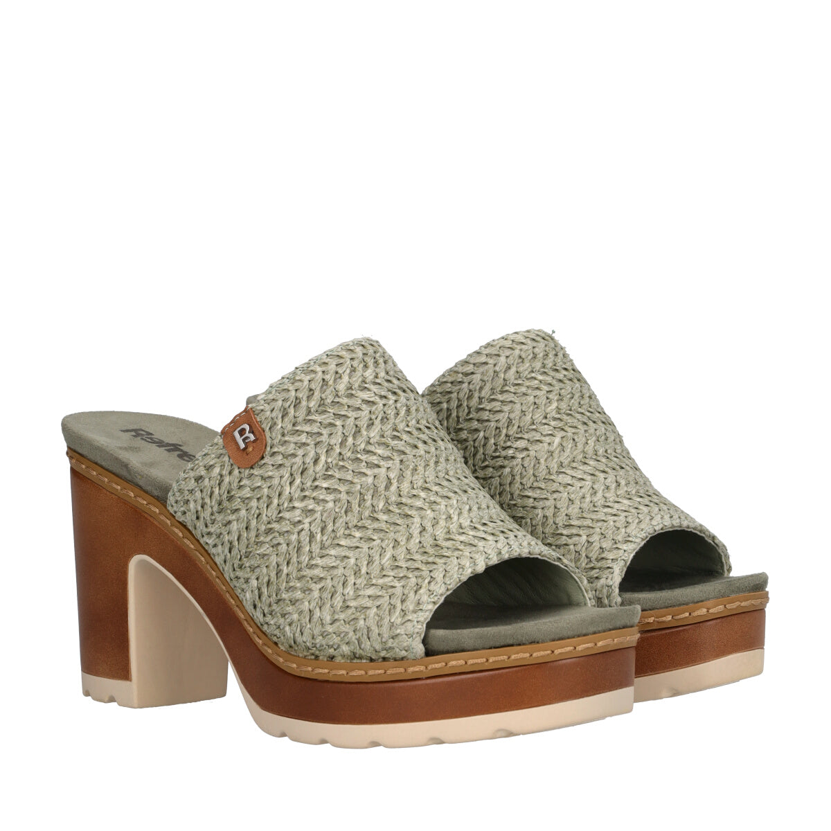 Sandalo con Tacco Donna Verde